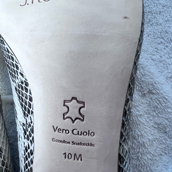 NWT & Box. Luxe J Renee Snake Skin, Size 10 , Kitten heel. Dust bag included- - Picture 12 of 13